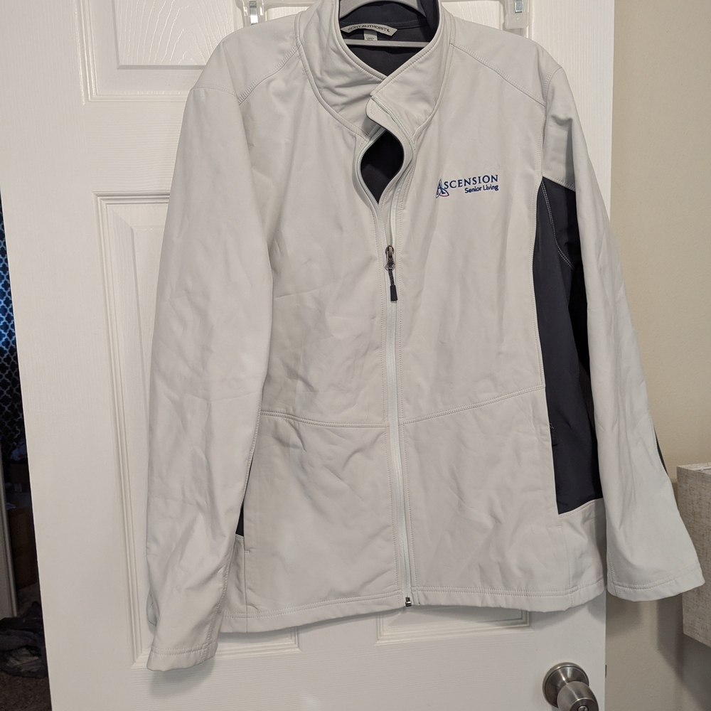 Port Authority White and Gray Jacket